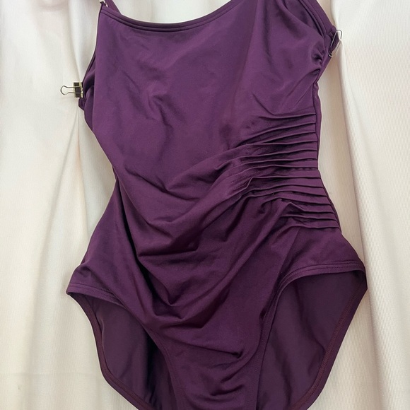 Purple One-Piece Swimsuit - Picture 1 of 8